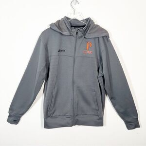 Asics Women’s Size Medium Gray with Orange Logo Pepperdine University Jacket